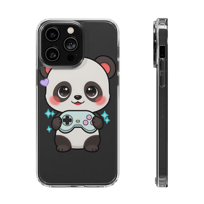 Gamer Panda Clear Impact-Resistant Phone Case