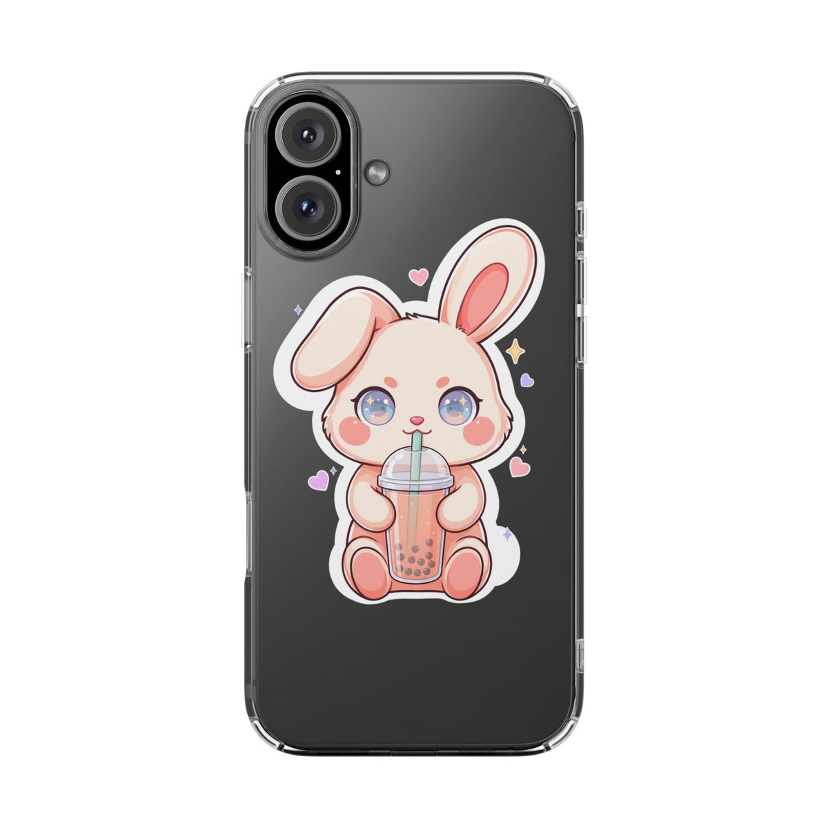 Kawaii Bunny Bubble Tea Phone Case for Boba Lovers