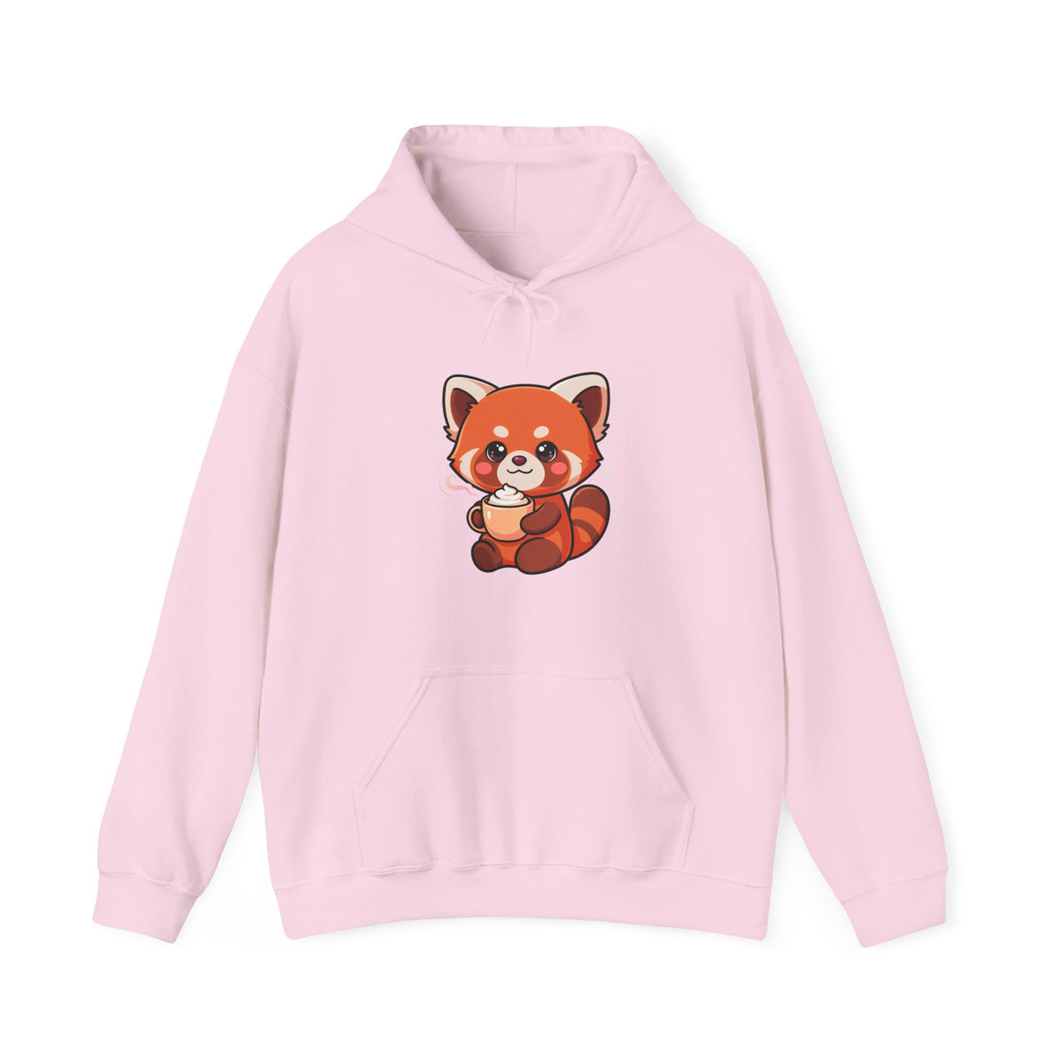Red Panda Latte Hoodie – Cute Kawaii Coffee Sweatshirt