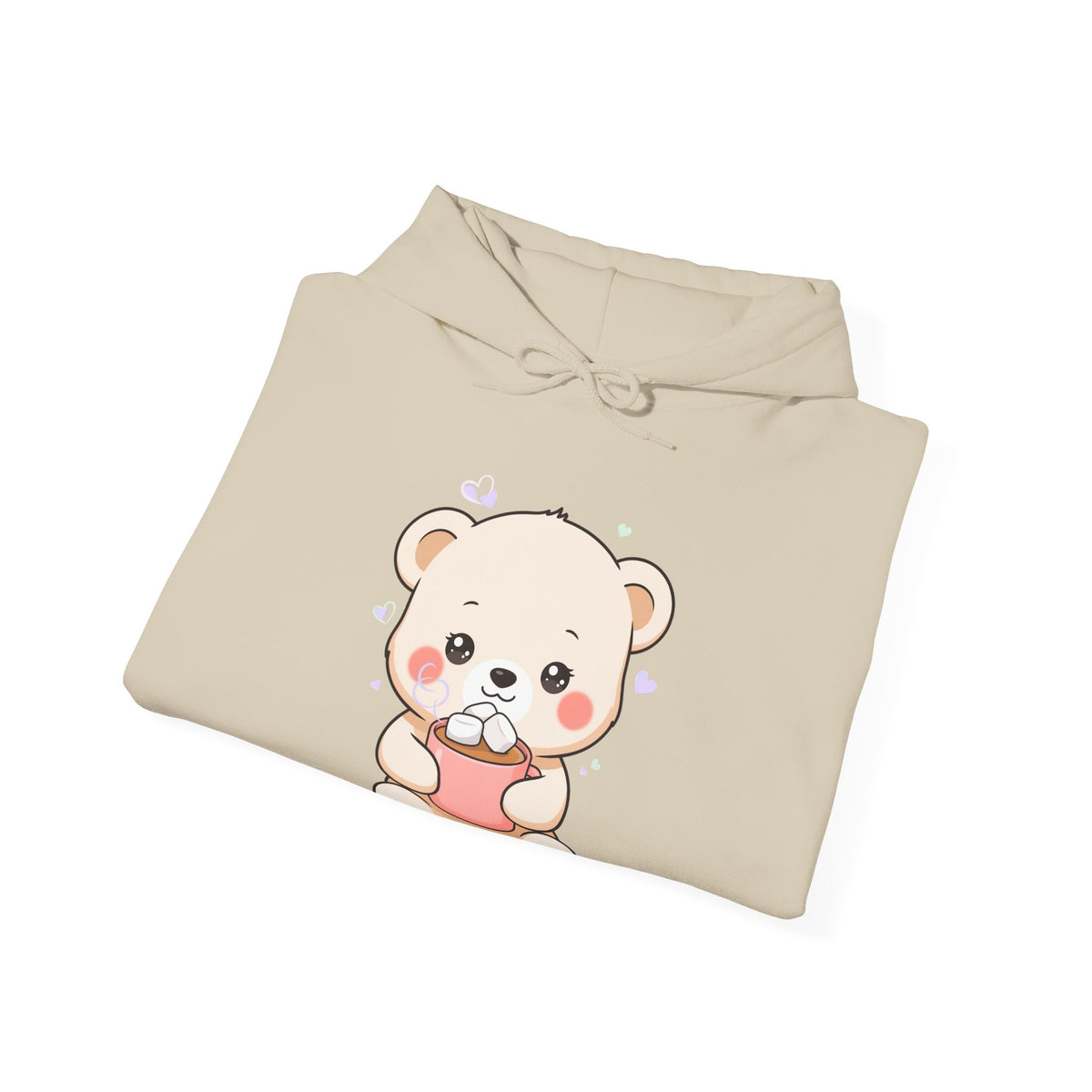 Kawaii Polar Bear Hoodie – Cozy Cocoa Cub Sweatshirt