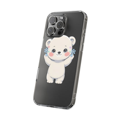 Kawaii Polar Bear Phone Case for a Cozy Winter Gift