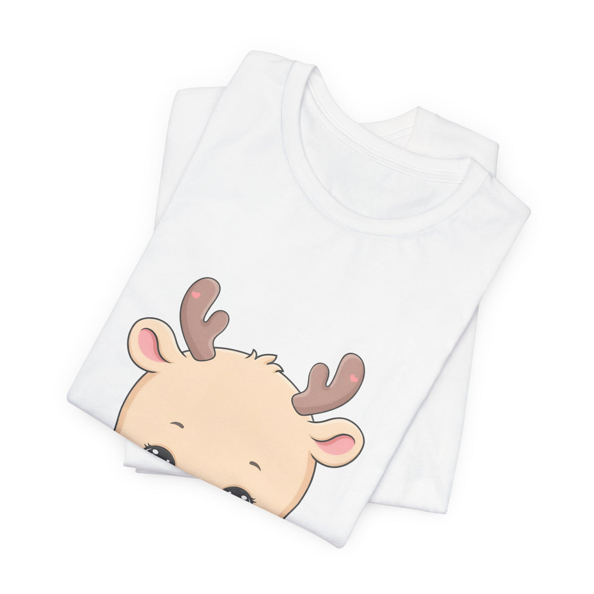 Kawaii Reindeer T-Shirt for Cozy Cocoa Season