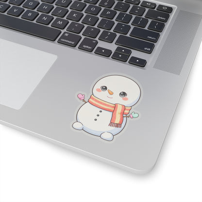 Kawaii Snowman Christmas Sticker for Holiday Gifts