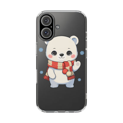 Kawaii Polar Bear Phone Case – Cozy Christmas Cub