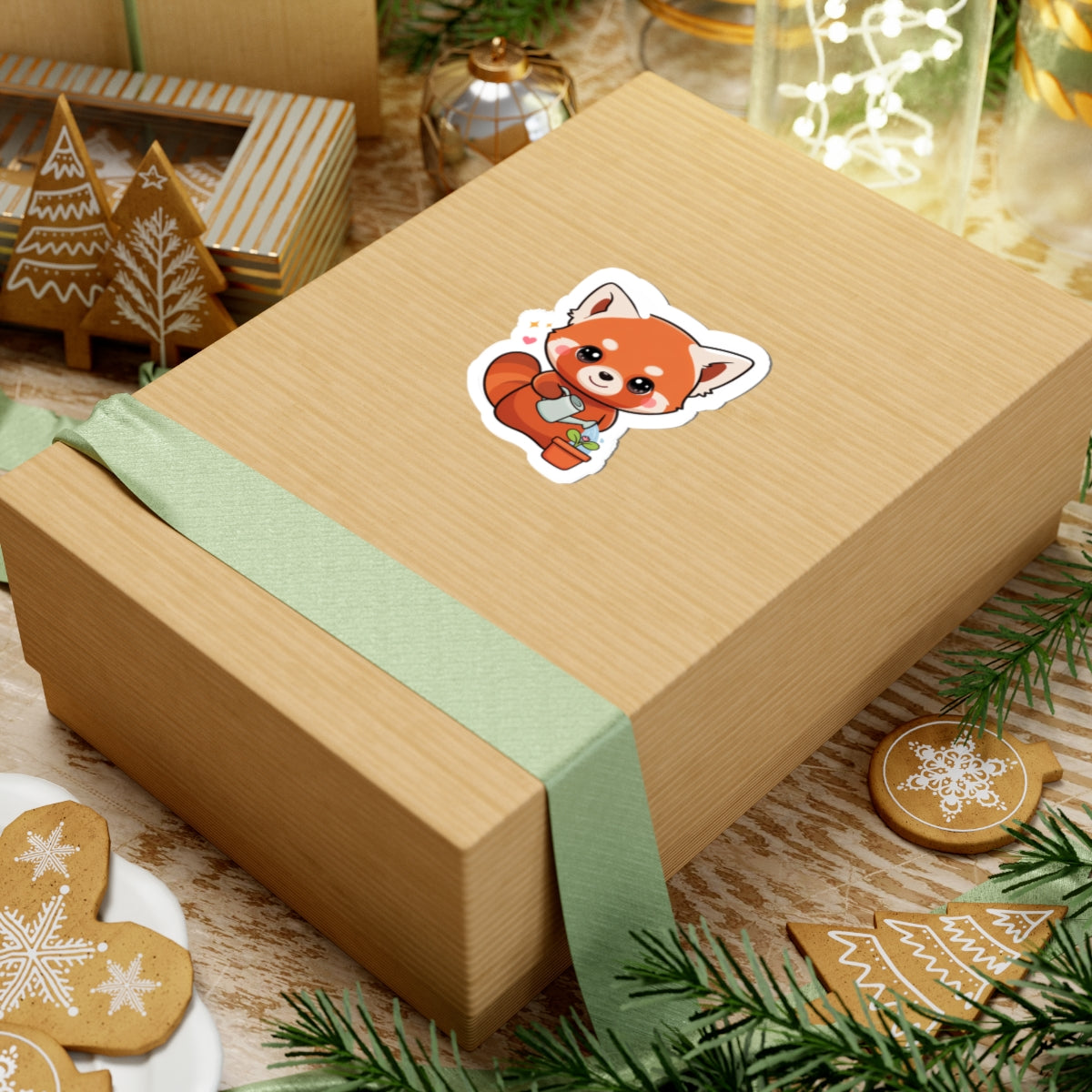 Red Panda Plant Lover Sticker for Gardening Gifts