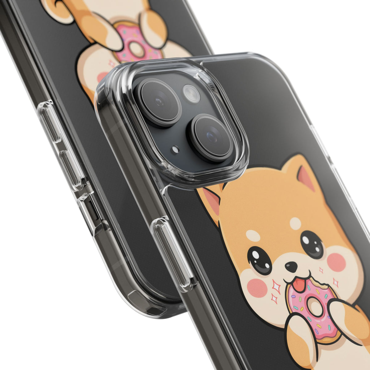 Kawaii Shiba Inu Phone Case with Donut