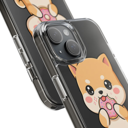 Kawaii Shiba Inu Phone Case with Donut