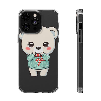 Kawaii Christmas Bear Phone Case for Holiday Season