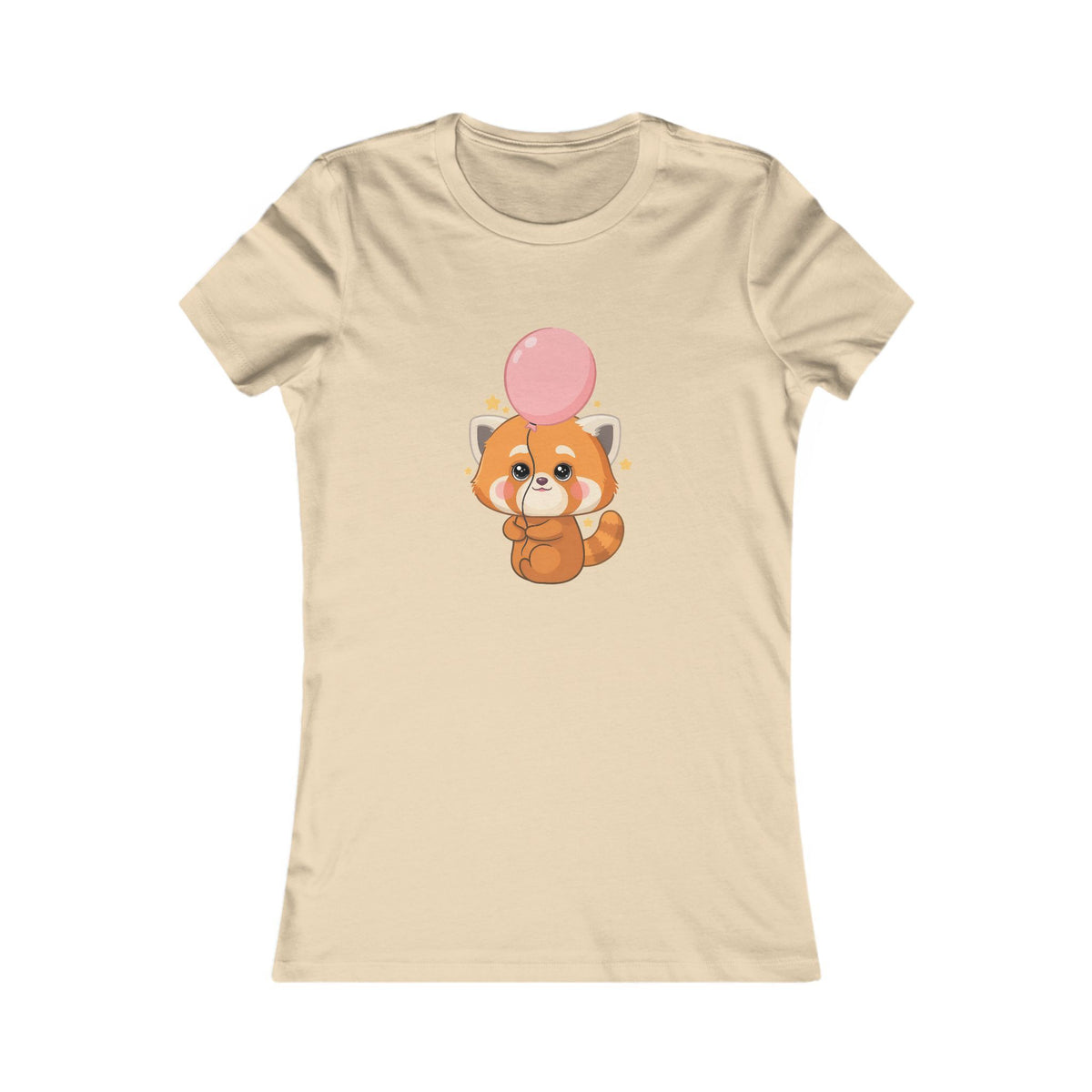 Kawaii Red Panda Women's Favorite Tee with Balloon
