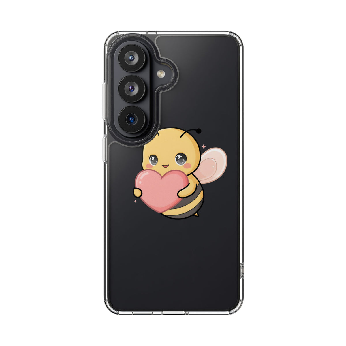 Kawaii Bee Clear Impact-Resistant Phone Case