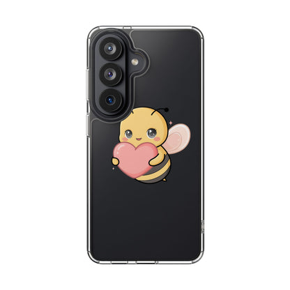 Kawaii Bee Clear Impact-Resistant Phone Case