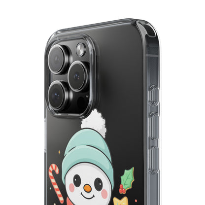 Christmas Snowman Phone Case, Cute Cookie Baker