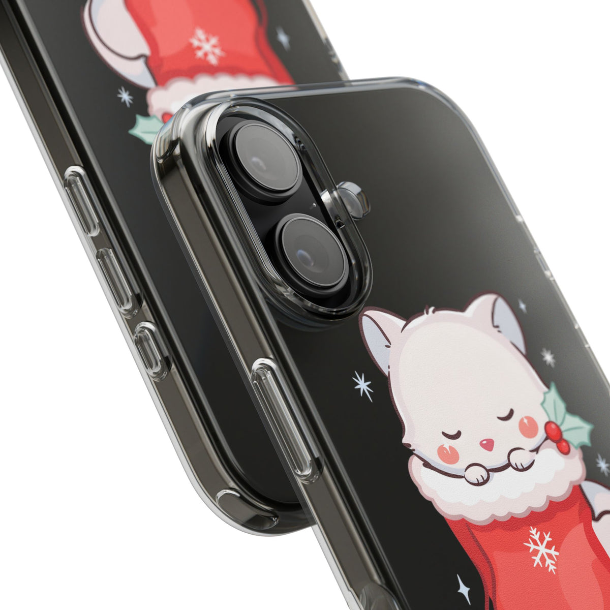 Christmas Fox Phone Case, Cute Holiday Stocking Gift