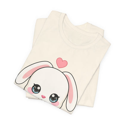Cozy Bunny T-Shirt, Kawaii Blanket Bunny Tee