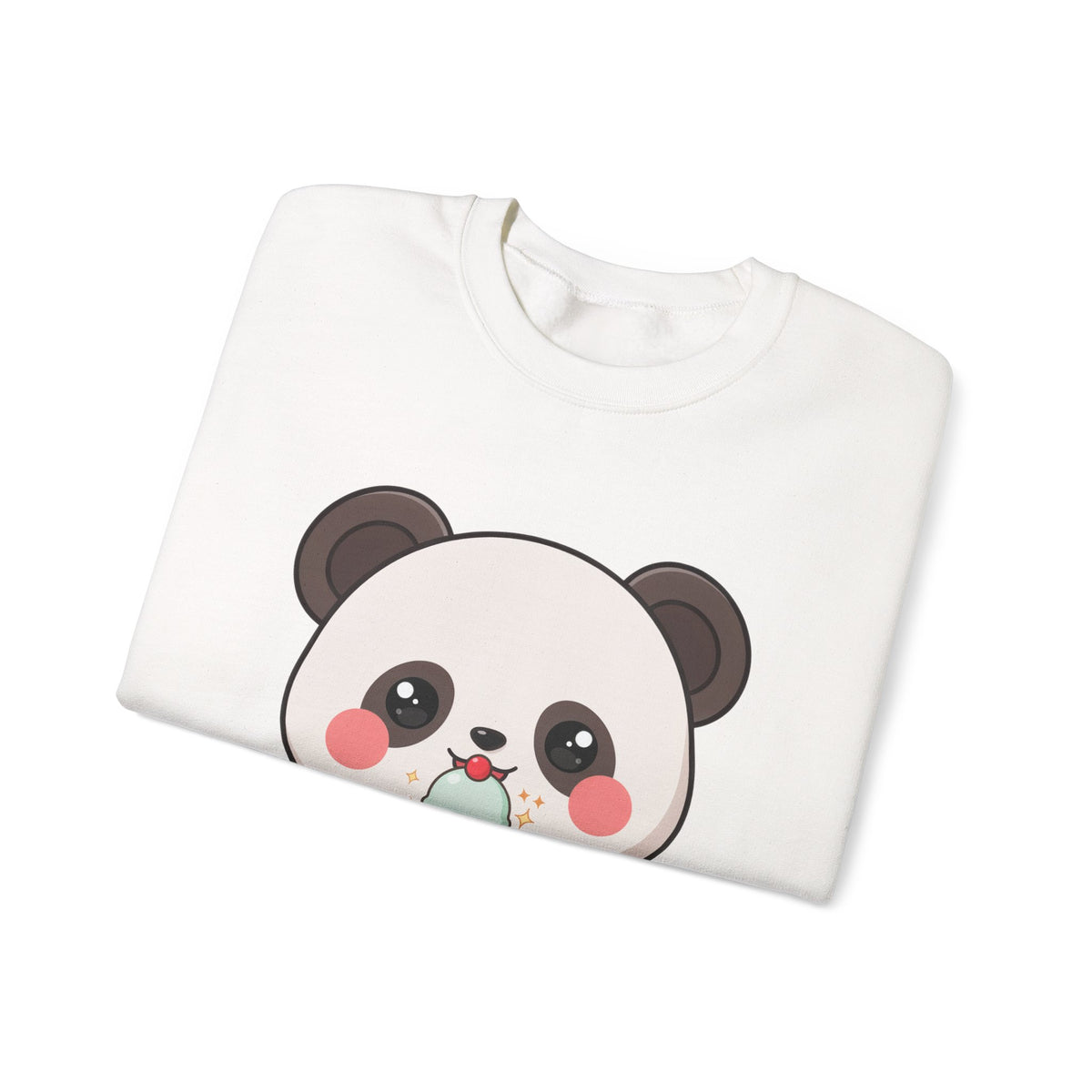 Kawaii Panda Sweatshirt – Cute Ice Cream Crewneck