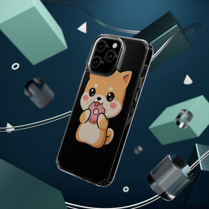 Kawaii Shiba Inu Phone Case with Donut