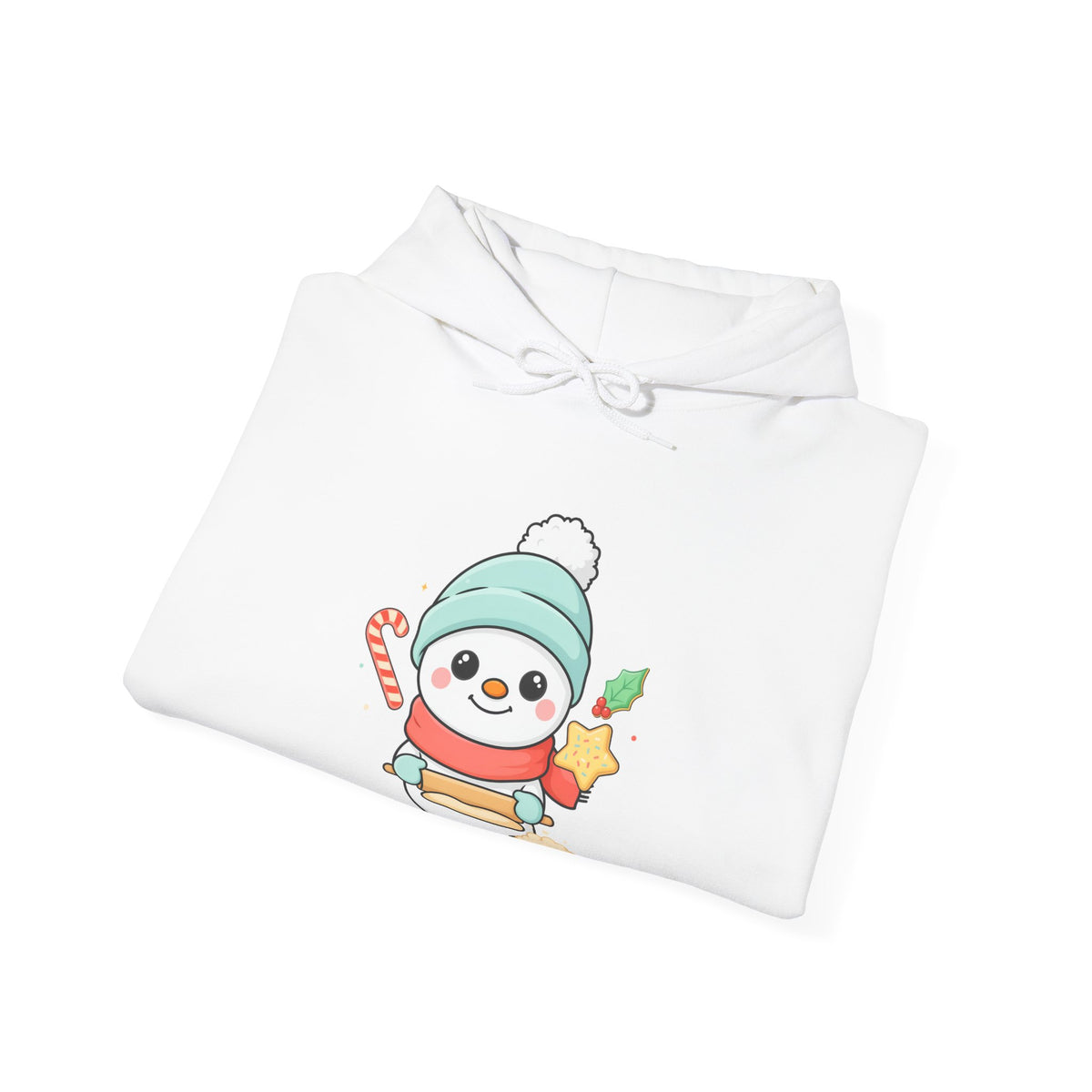 Christmas Snowman Hoodie for Cozy Cookie-Baking Cheer
