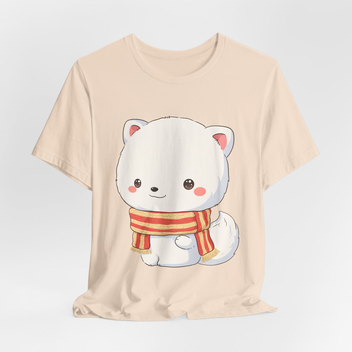 Kawaii Arctic Fox Christmas Tee for Cute Holiday Fans