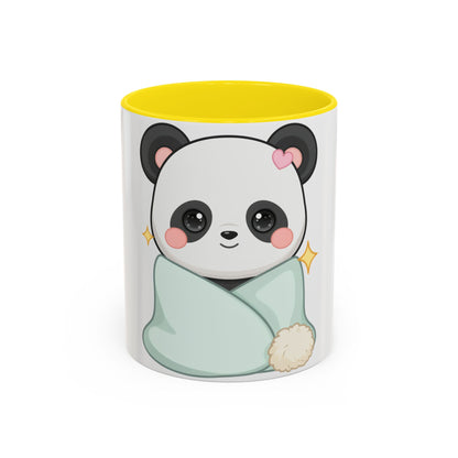 Kawaii Panda Accent Coffee Mug for Cozy Moments