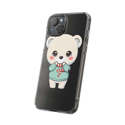 Kawaii Christmas Bear Phone Case for Holiday Season