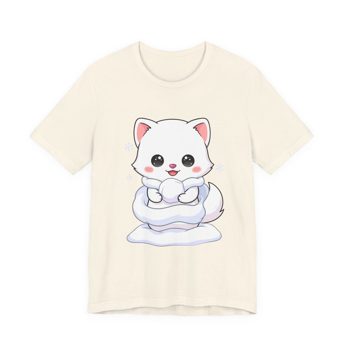 Kawaii Arctic Fox T-Shirt for Cute Winter Style