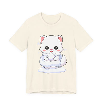 Kawaii Arctic Fox T-Shirt for Cute Winter Style