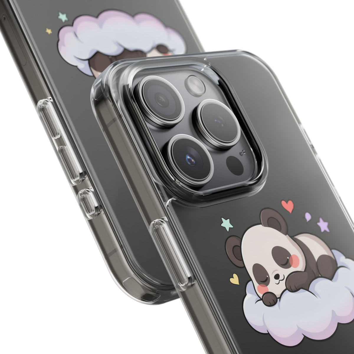 Sleeping Panda Clear Impact-Resistant Phone Case