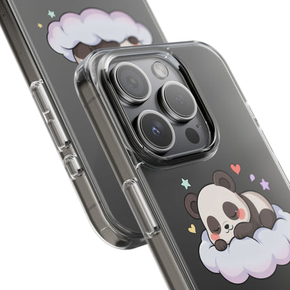 Sleeping Panda Clear Impact-Resistant Phone Case
