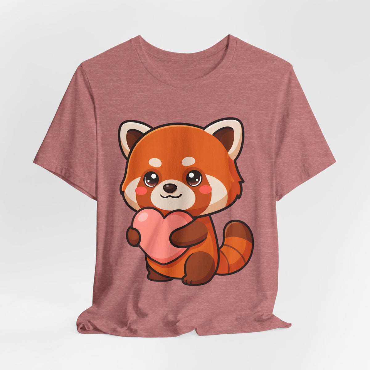 Kawaii Red Panda T-Shirt: Big Heart, Cozy Vibes