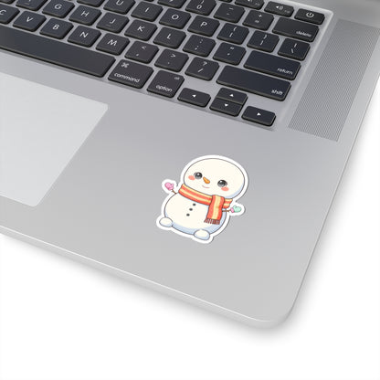 Kawaii Snowman Christmas Sticker for Holiday Gifts