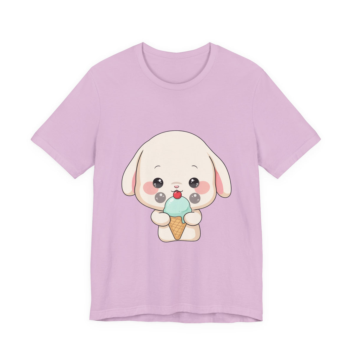 Kawaii Bunny Ice Cream Tee for Cute Style Lovers