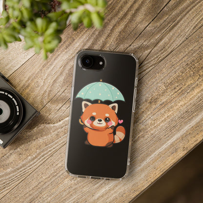 Kawaii Red Panda Clear Impact-Resistant Case