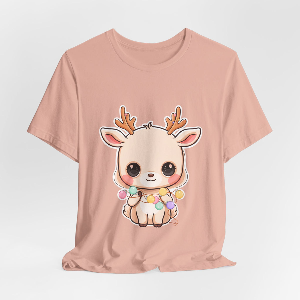 Kawaii Reindeer T-Shirt for Cozy Holiday Errands