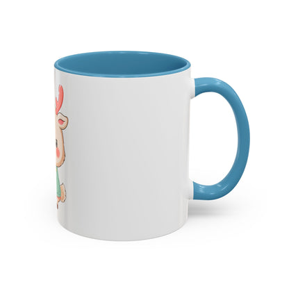 Kawaii Reindeer Christmas Mug – Cute Holiday Accent Coffee Mug