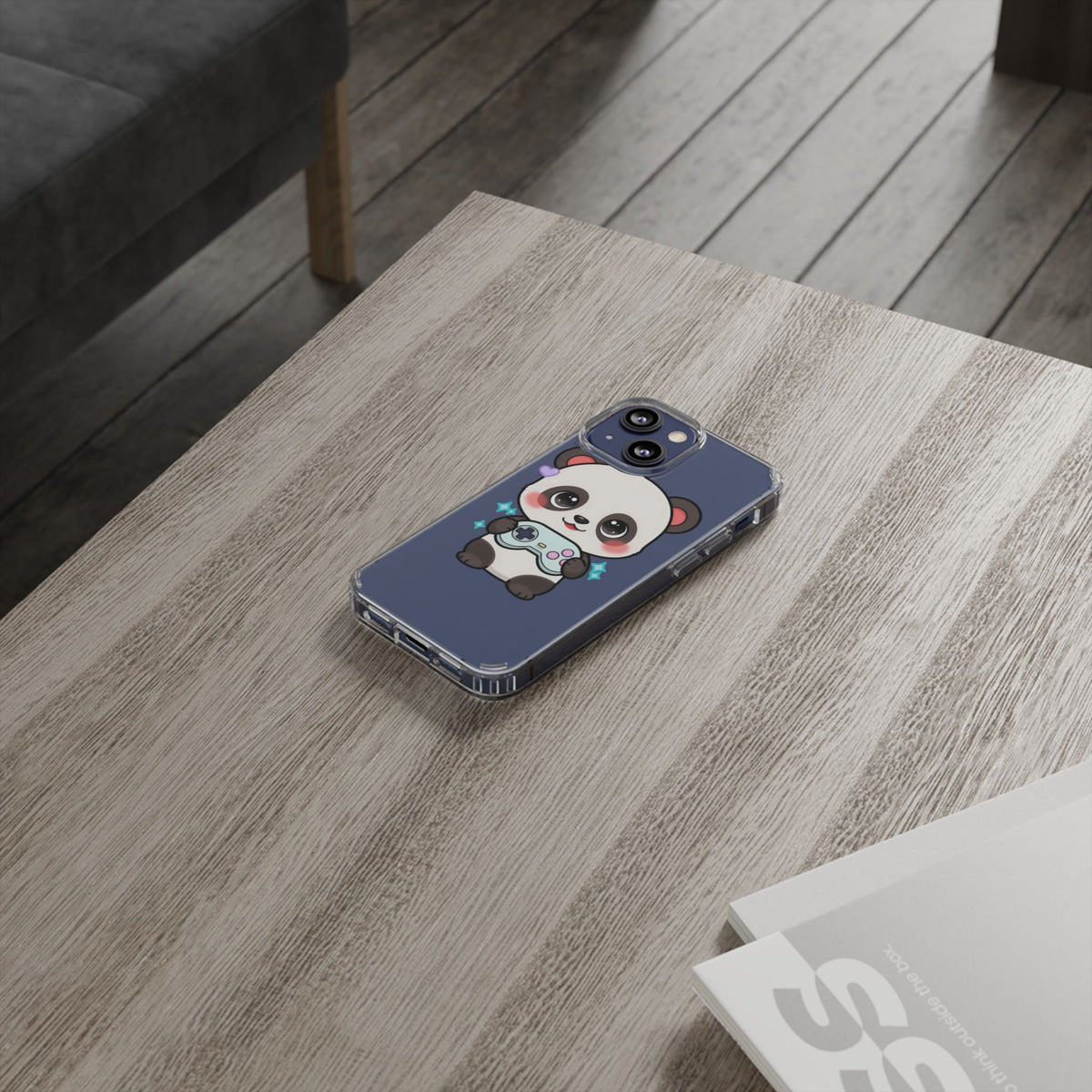 Gamer Panda Clear Impact-Resistant Phone Case