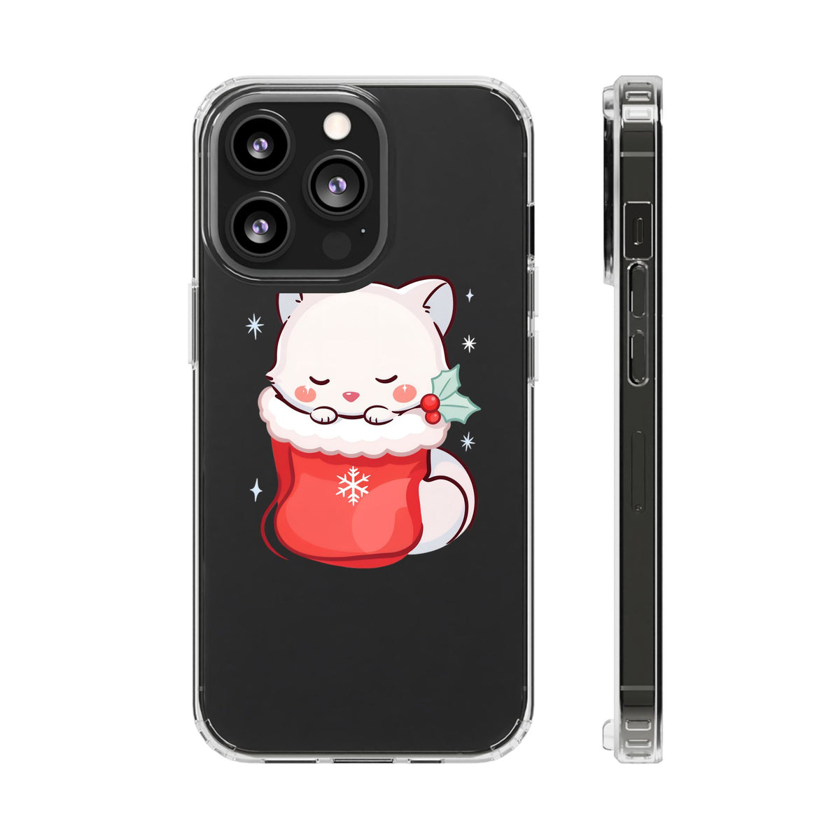 Christmas Fox Phone Case, Cute Holiday Stocking Gift