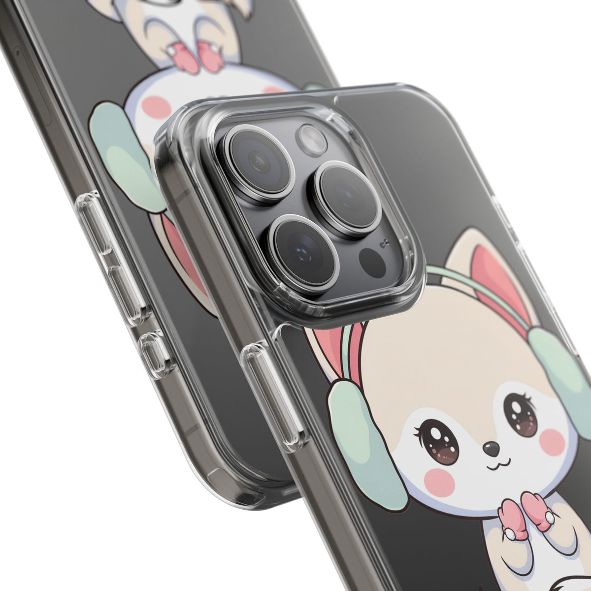 Kawaii Arctic Fox Phone Case – Cozy Winter Cutie
