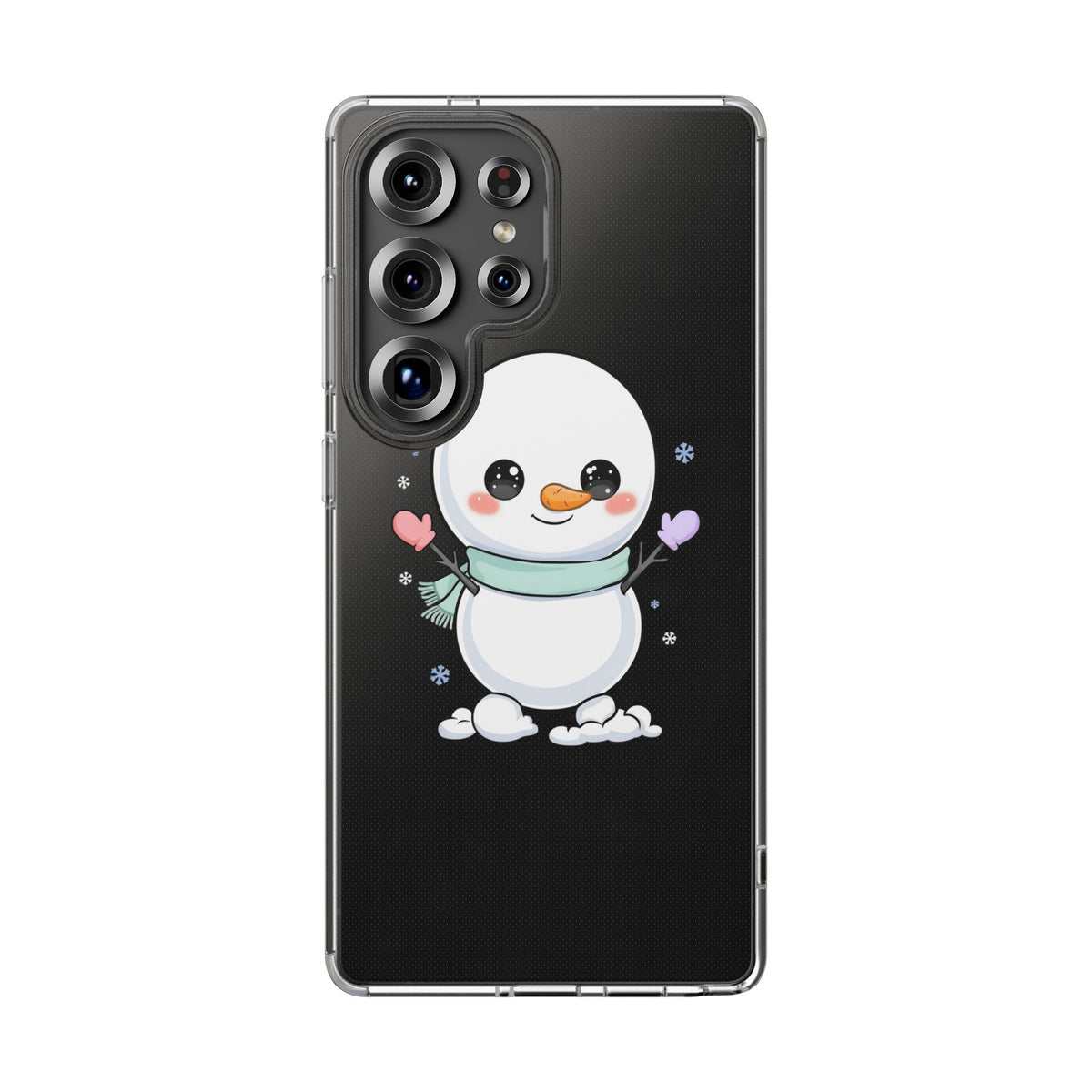 Kawaii Snowman Clear Impact-Resistant Case