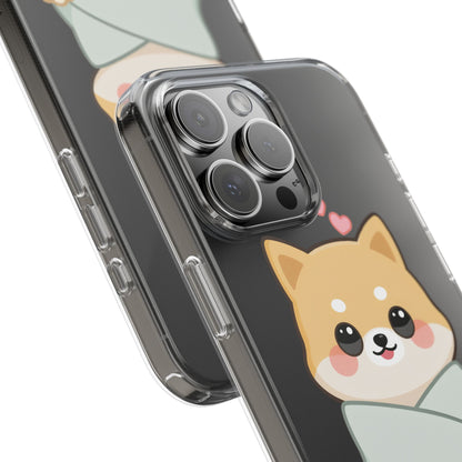 Kawaii Shiba Inu Phone Case, Cozy Valentine Gift
