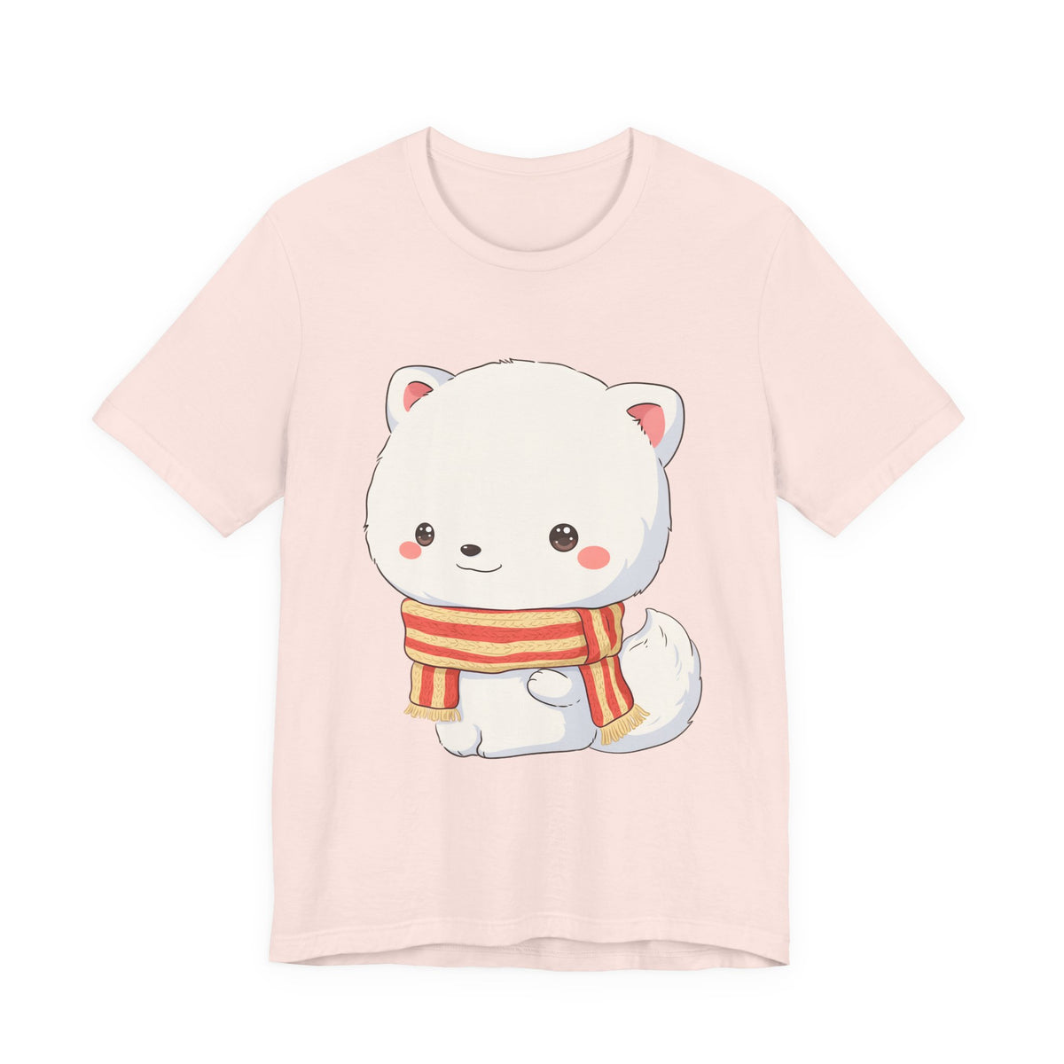 Kawaii Arctic Fox Christmas Tee for Cute Holiday Fans