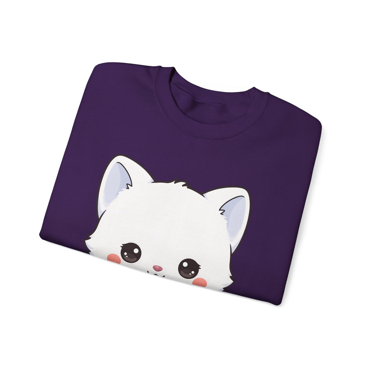 Christmas Cookie Fox Sweatshirt, Kawaii Arctic Fox Crewneck