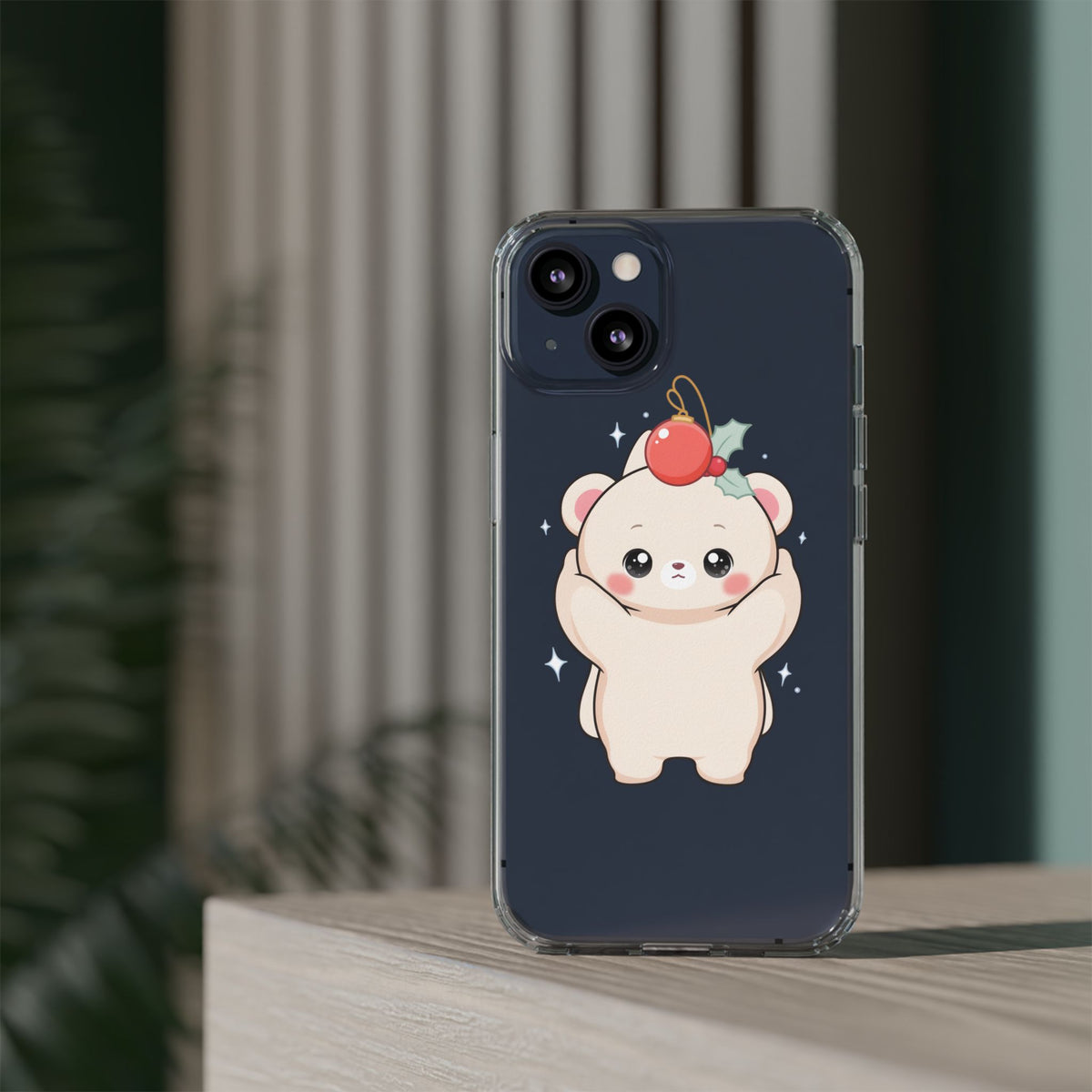 Kawaii Christmas Bear Phone Case for Cozy Holiday Days