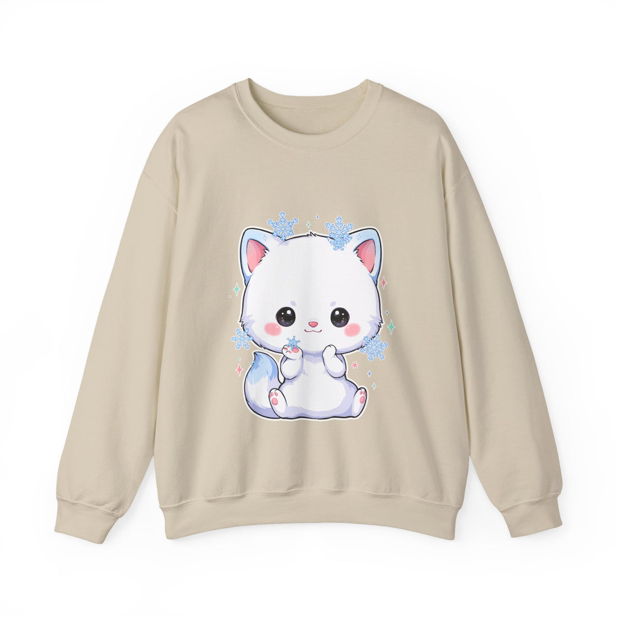 Kawaii Arctic Fox Sweatshirt for Cute Winter Animal Lovers