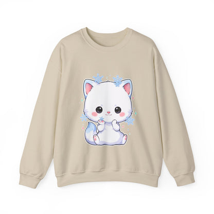 Kawaii Arctic Fox Sweatshirt for Cute Winter Animal Lovers