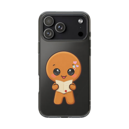 Gingerbread Man Phone Case, Cute Christmas Letter Reader