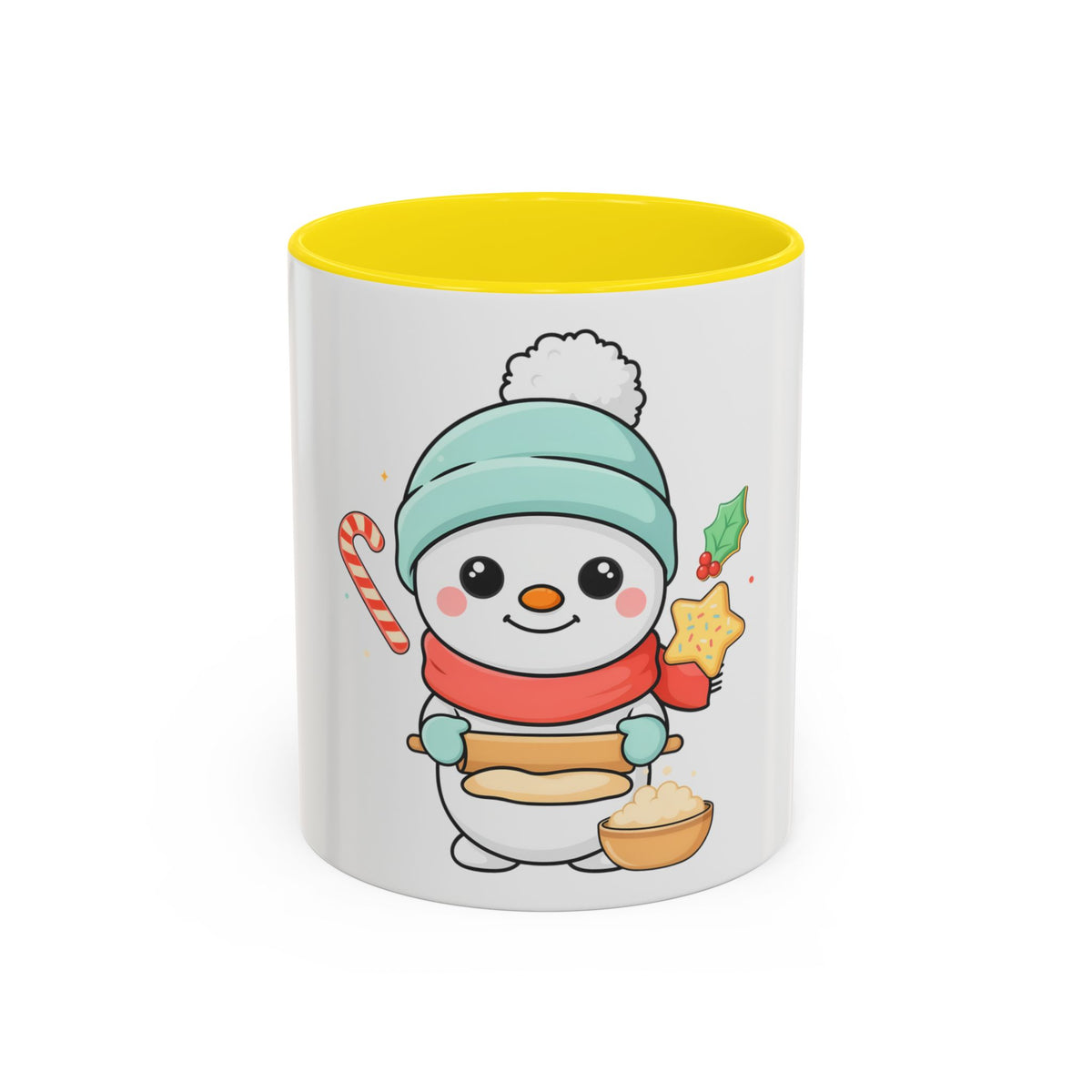 Christmas Snowman Baking Accent Coffee Mug