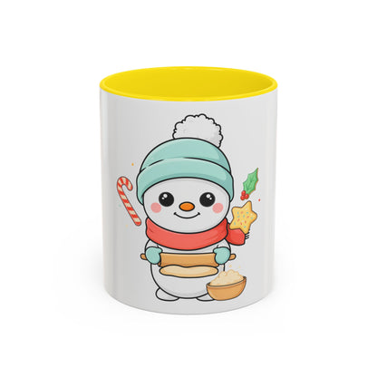 Christmas Snowman Baking Accent Coffee Mug