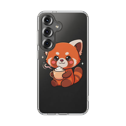Kawaii Red Panda Phone Case with Latte