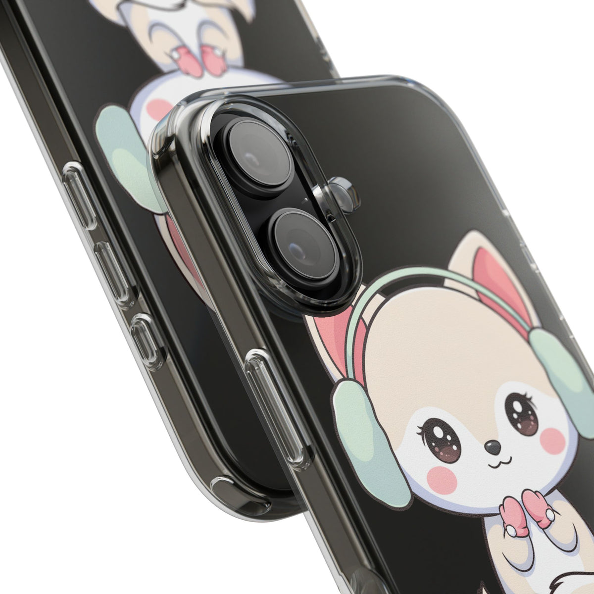 Kawaii Arctic Fox Phone Case – Cozy Winter Cutie