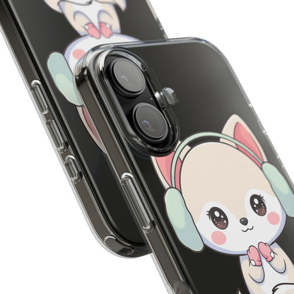 Kawaii Arctic Fox Phone Case – Cozy Winter Cutie